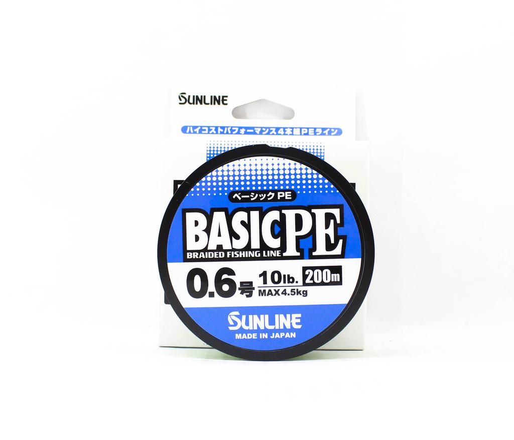 Sunline P.E Line X4 Basic P.E HG 200m P.E 0.6 10lb LG (7890)