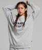 CREAM SODA LAB Ozzy Arc Logo Sweatshirt Gray Black