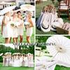 60/84cm Wedding Paper Umbrellas Chinese Wooden Handle White DIY  Rustic Photography Props for Baby Shower Party Wedding