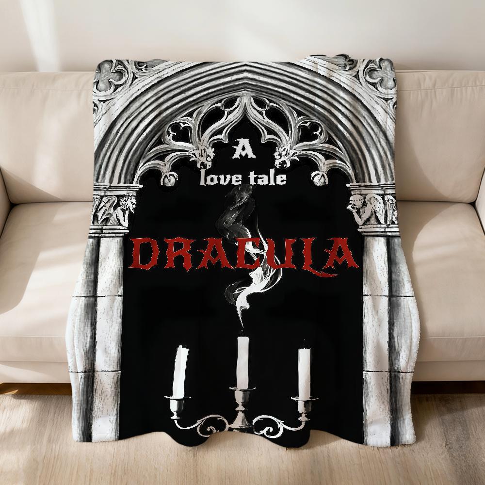 Фильм ужасов D-Дракула История любви Фланелевое Мягкое Теплое Плюшевое Одеяло для Дивана Гостиной Питомца Дом Спальня Подарок Домашнее Автомобильное Портативное 75x90cm