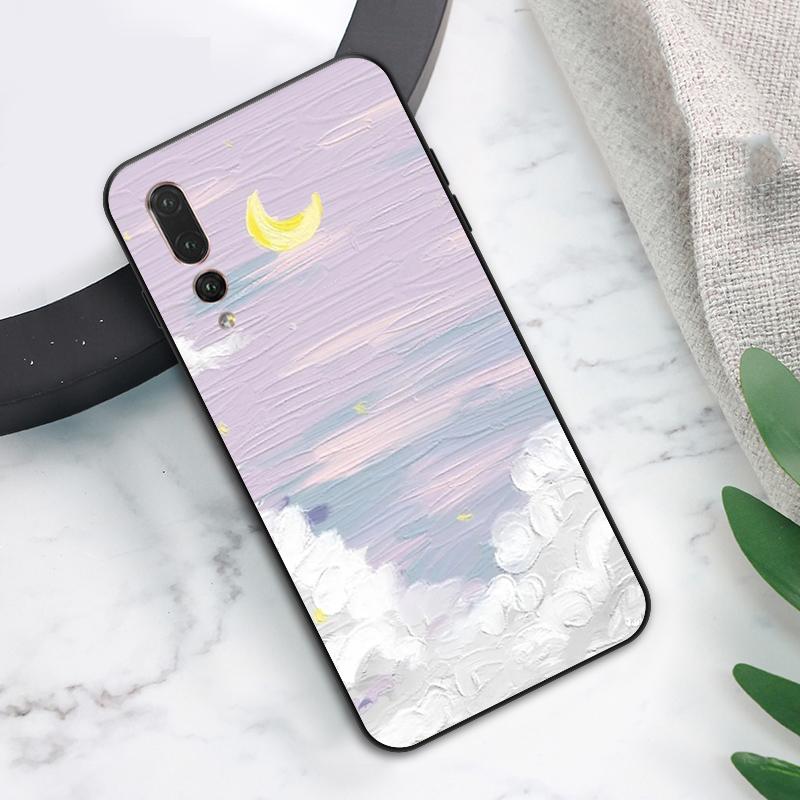 Coque Paysage Coucher de Soleil Coréen Pour Huawei Nova 10 9 SE 8i 11i 12i 12s Y60 Y61 Y70 Y90 Y72 Y73 Y91 P60 Pro P40 P30 Lite