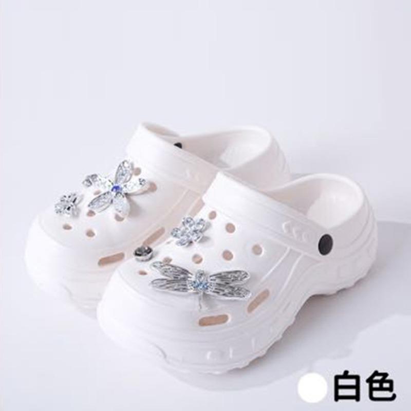 New thick-soled slippers women wear non-slip and wear-resistant cute cartoon eva slippers hole shoes wholesale