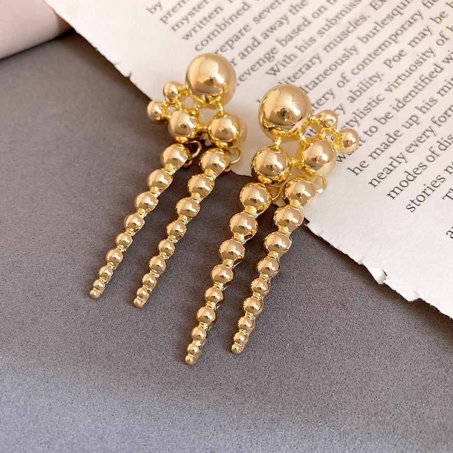 Round Pendant Earrings Retro Minimalist Stylish Women Jewelry