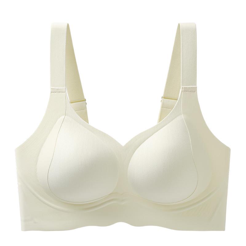 Red Festive Push-Up Lingerie for Small Busts - Anti-Sagging, Seamless, Side Boob Correcting Lift Bra