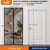 Strong Magnetic Door Mosquito Net Screen Mesh Custom Size Black,White,Gray Curtain Fly Insect Auto Closing Invisible for Outdoor