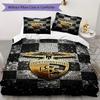 Portimonense SC Pattern Bedding Uilt Set Uilt Cover Pillowcase Home Decoration Birthday Gift (1 * Duvet Cover + 2 * Pillowcase Without Core)