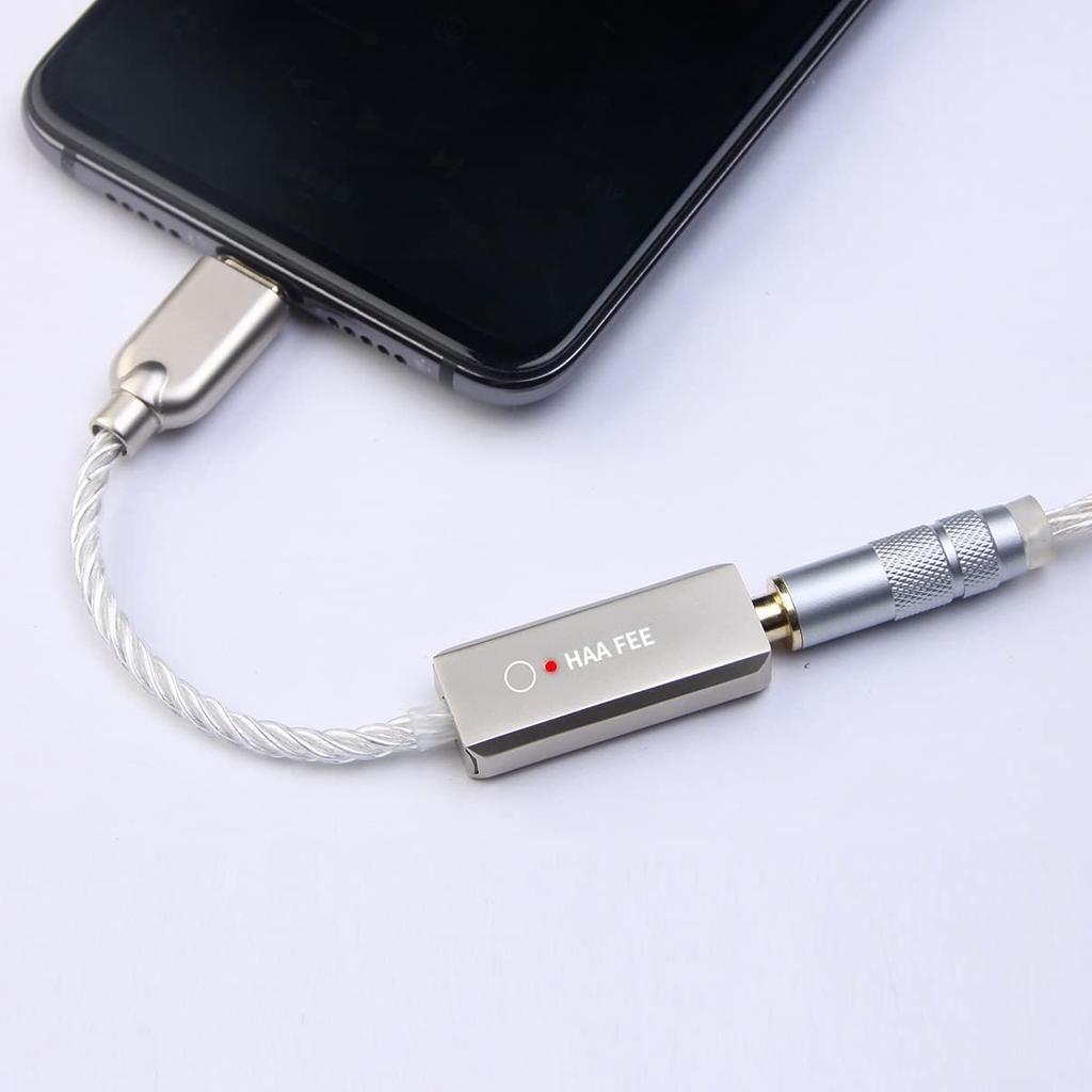 HA14 Portable Headphone Amplifier Mini USB-C DAC Cable for Phone PC 32bit 768kHz DSD512 MQA Phone Calls