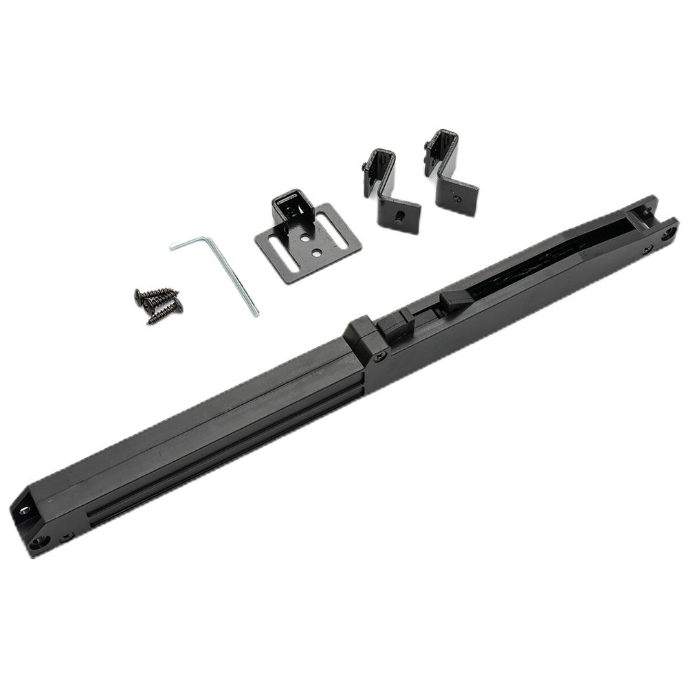 Damper Sürgülü Ahır Kapısı Donanım Rayı İçin 2 Set Deliksiz Yumuşak Kapatma Mekanizması