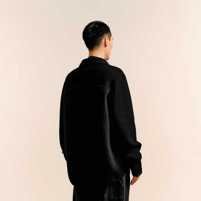 CROQUIS Men's 2024 Winter Wool Blend Lapel Coat