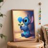 Disney Stitch blue rose oil painting art painting kit handmade diy gift home decoration painting for adults paint by numbers canvas art sets