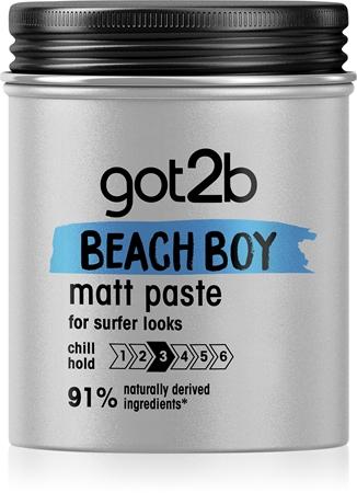 

Матирующая паста для волос Got2b Beach Boy TU прозрачный