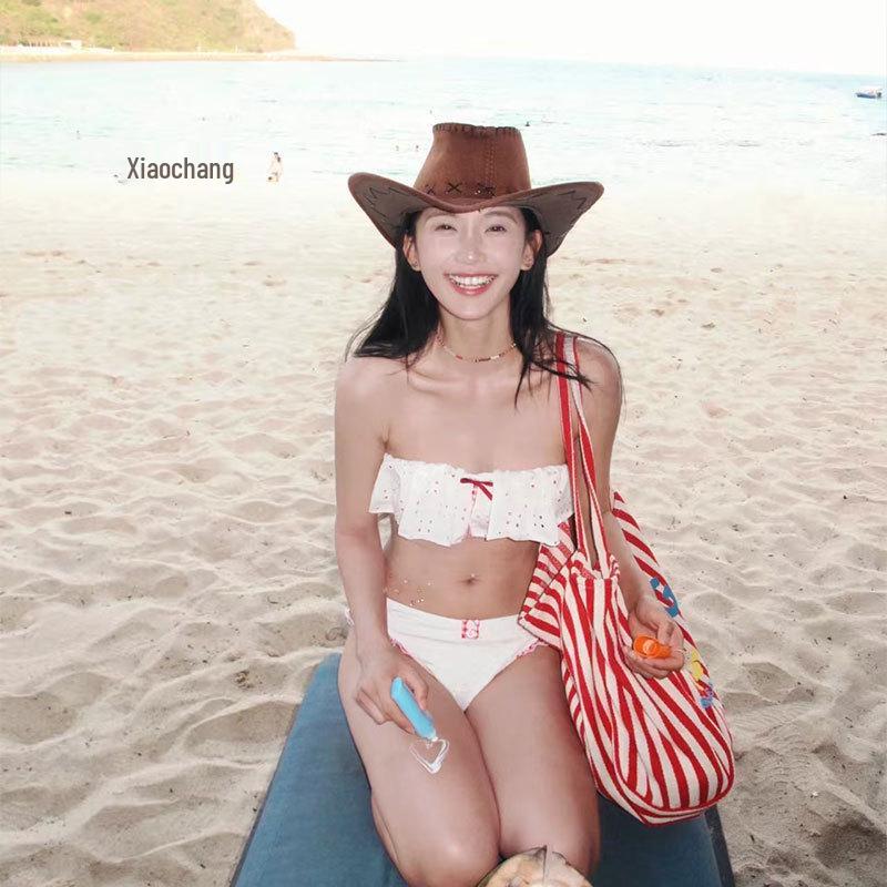 2026 Women's Slimming Split Bikini Swimsuit: Tummy-Covering Beach & Hot Spring Swimwear