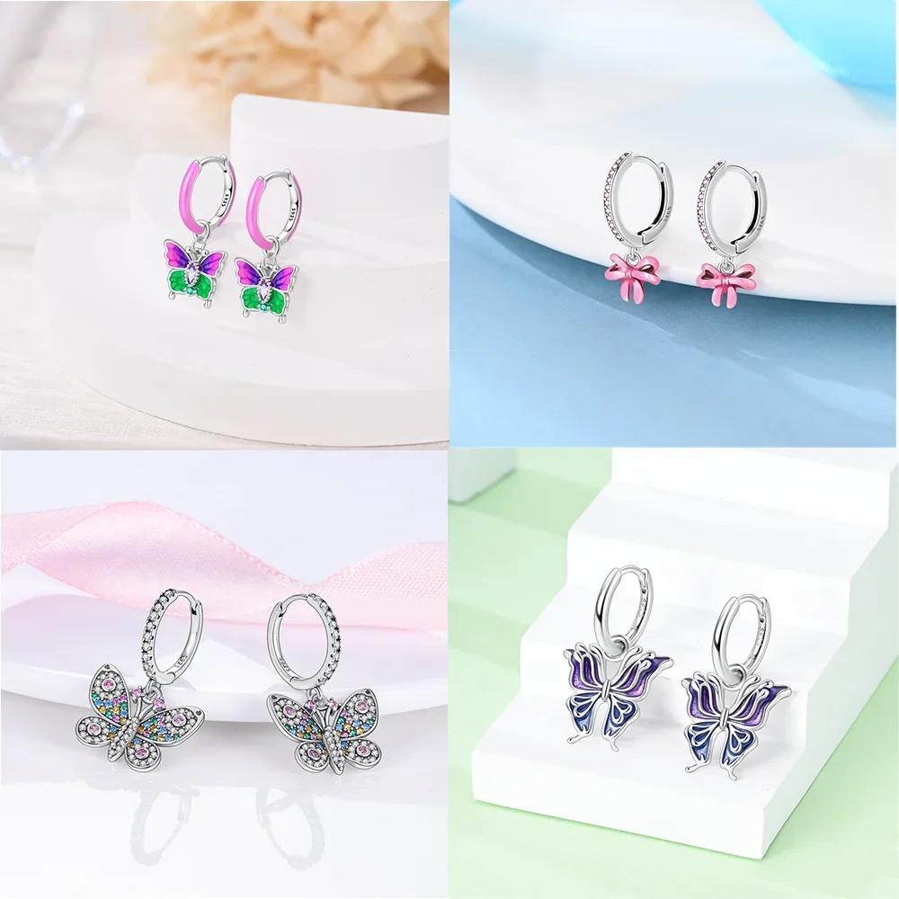 Avocado Earring Sunflower Moon Apple Earring Butterfly Dragonfly Jewellery Gift Authentic copper Wedding Gifts Accessory Set