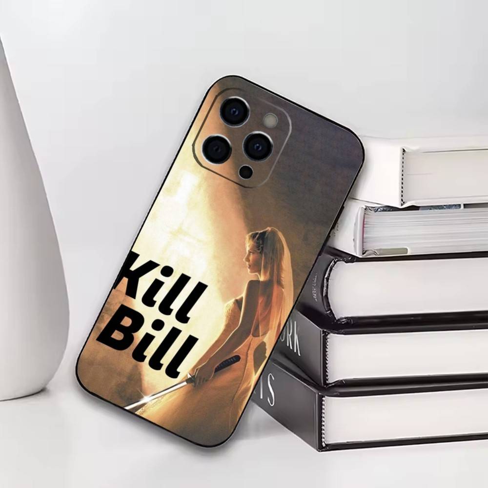 

Чехол для телефона «Убей Билла» для iPhone 17, 16, 15, 14, 13, 12, 11 Plus, Pro, Мягкий силиконовый, Черный iPhone17air