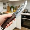 Professional Boning Knife Stainless Steel Curved Blade Kitchen Knife Cutter for Meat, Poultry, Fish Deboning & Trimming
