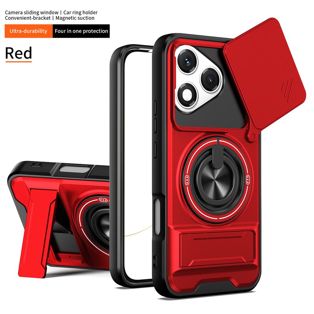Funda for Honor 400 Lite Case Rotatable Slide Camera Protection Ring Stand Shockproof Cover Capa Funda