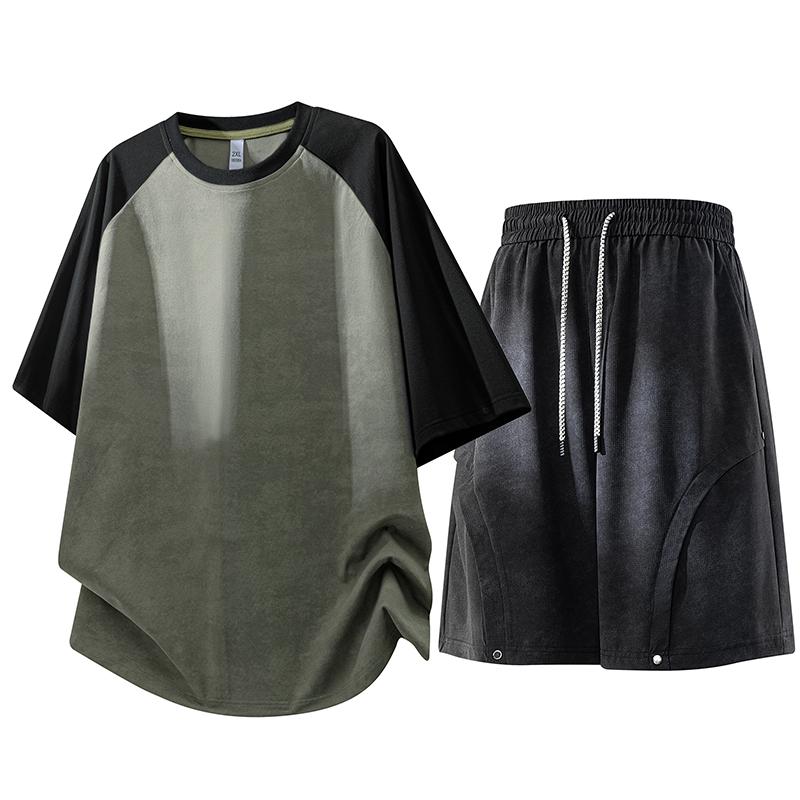 Summer Set Men's Casual Sports Short Sleeved Set Men's Two-piece Set