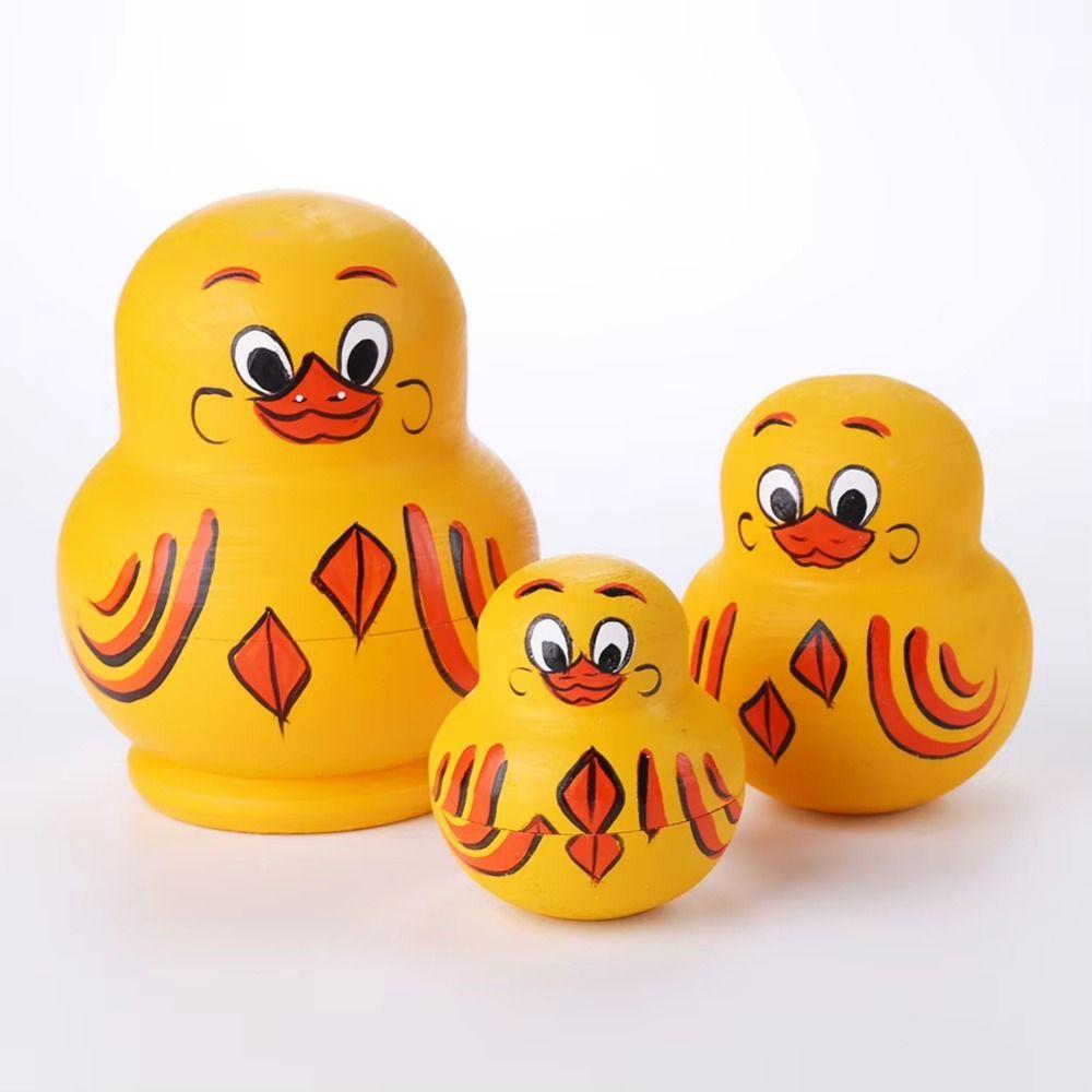 Holz Matroschka Puppen Spielzeug 10-lagig Stapelpuppen Schmuckstück Schachtelpuppen Kinderspielzeug Geschenk