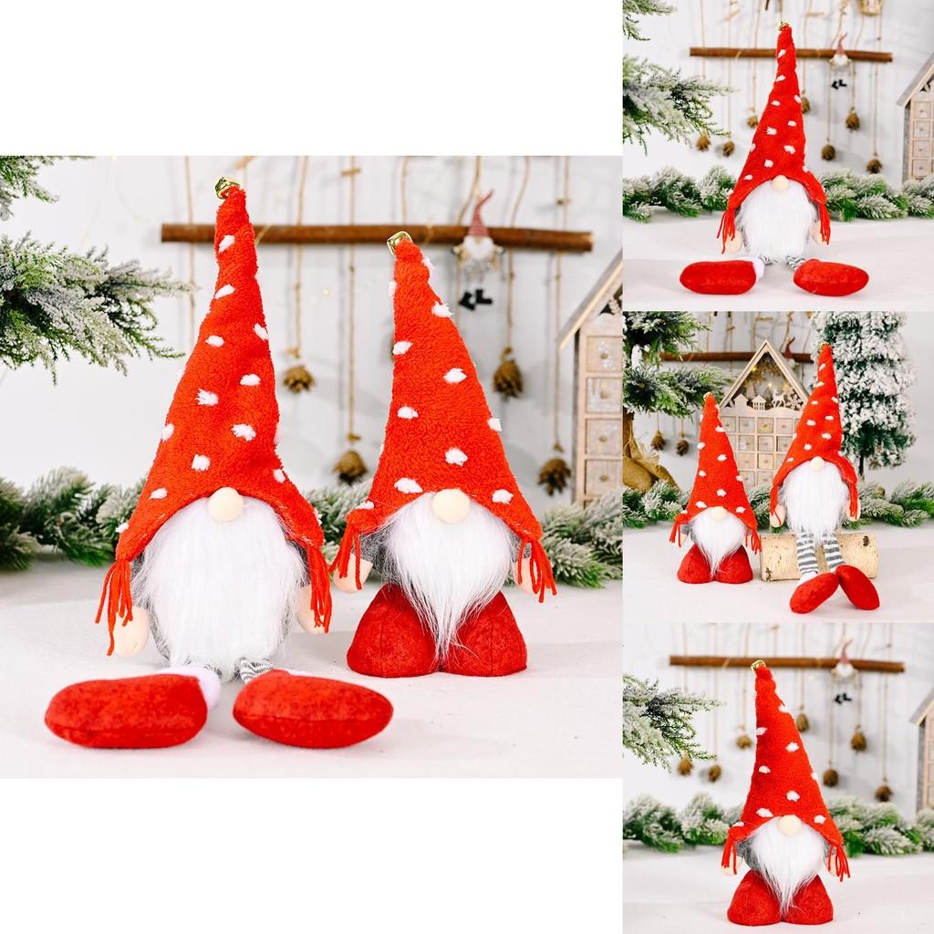 Festive Hanging Leg Rudolf Plush Doll With Jingle Bells For Vibrant Christmas Decor