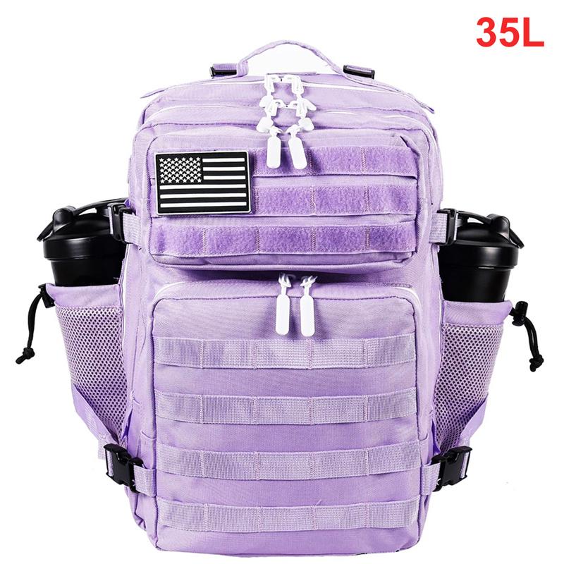 35L Tactical Backpack for Women Men Molle Outdoor Travel Camping Hiking Bag Sports Weekend Athlete Gym Rucksack Dual Cup Holders