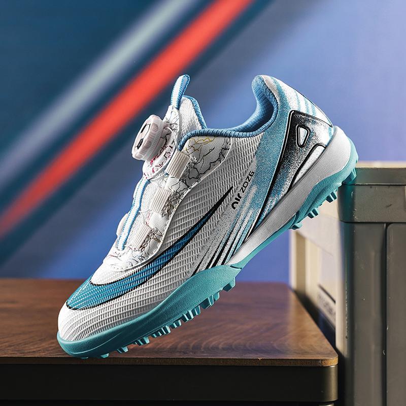 Children Elementary School Students Rotary Buckle Football Shoes Boys Girls Kindergarten Boys Shredded Nails Football Shoes Children's Football Shoes