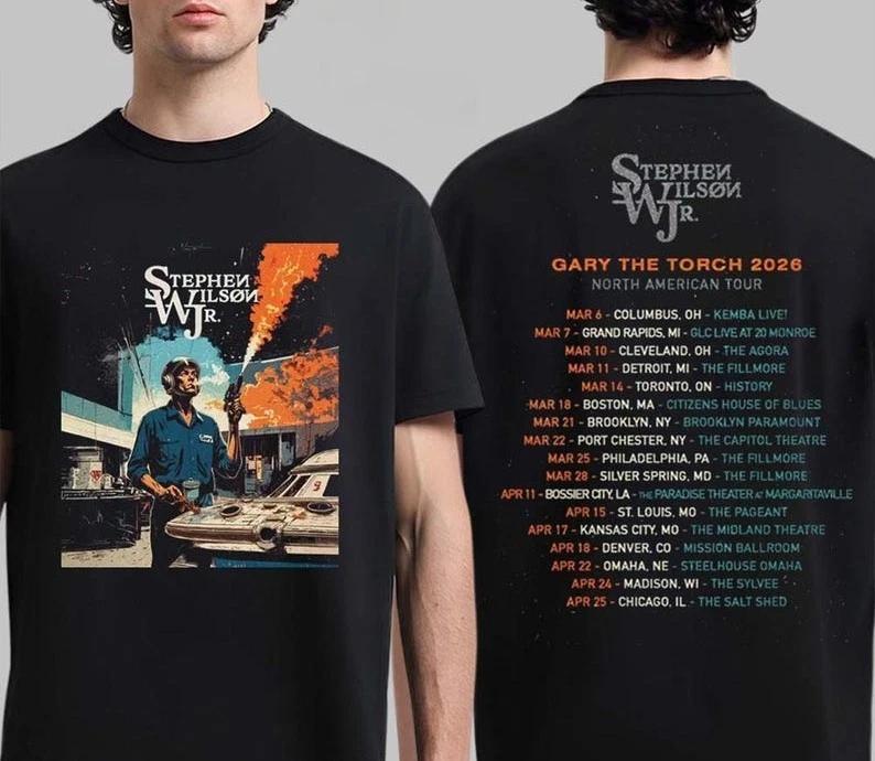 Stephen Wilson Jr Gary The Torch 2026 Tour TShirt Concert Tee All size S5XL S