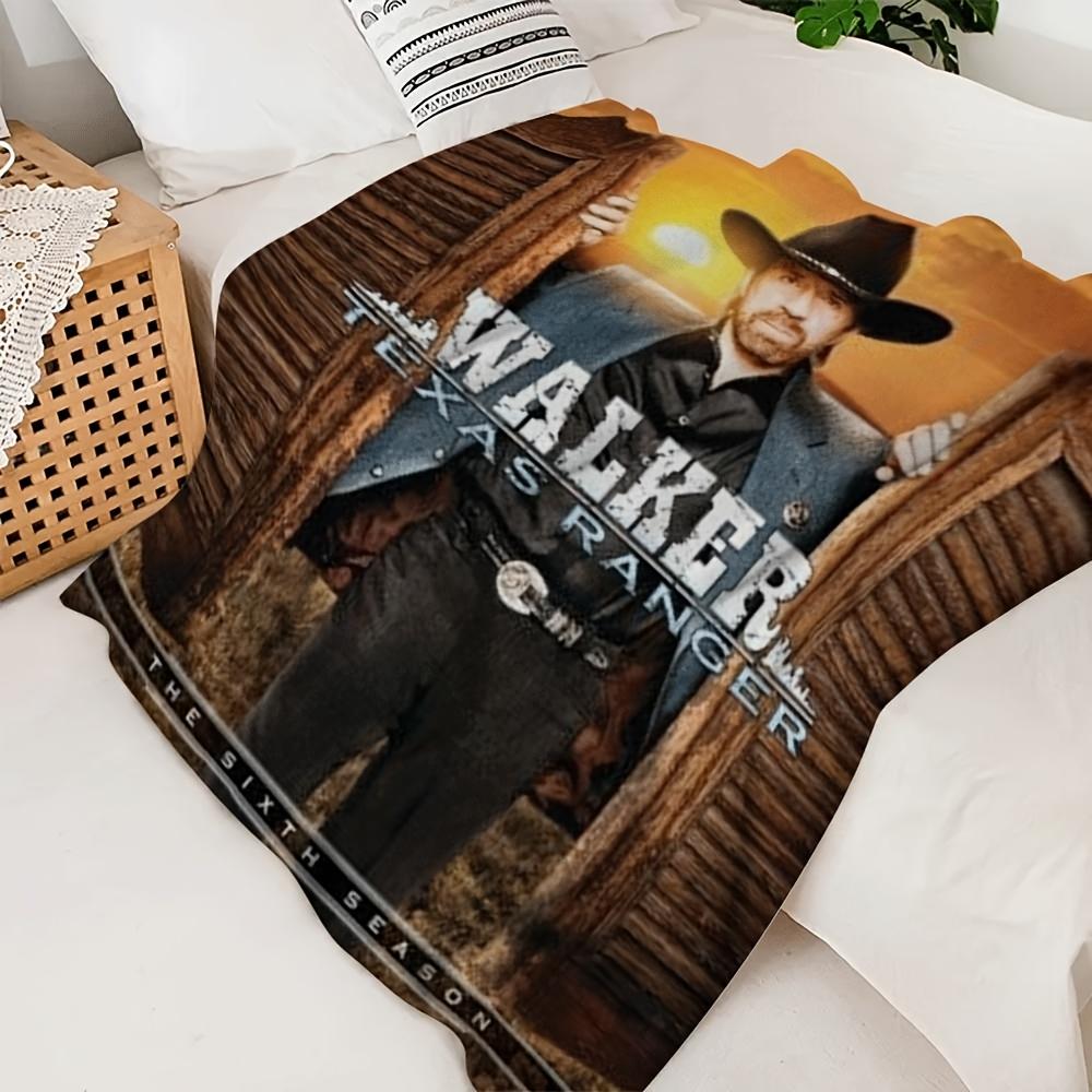 Customize A Versatile Flannel Blanket Featuring 1pc Walker Texas Ranger Creativity, Perfect for Use As a Throw, Art Poster, Or T