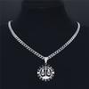 Balance de la Justice Avocat DERECHO Collier en Acier Inoxydable Femmes/Hommes Colliers Droits Bijoux collier acier inoxydable N8202S02