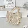 1 polka dot canvas bag women's niche sweet lace shoulder bag commuter large capacity tote bag