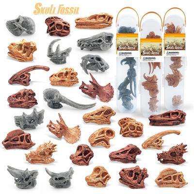 Simulace Mini Prehistorické Zvíře Kostra Dinosaura Model Úložný Box Sada Dětská Hračka Dekorativní Ozdoba