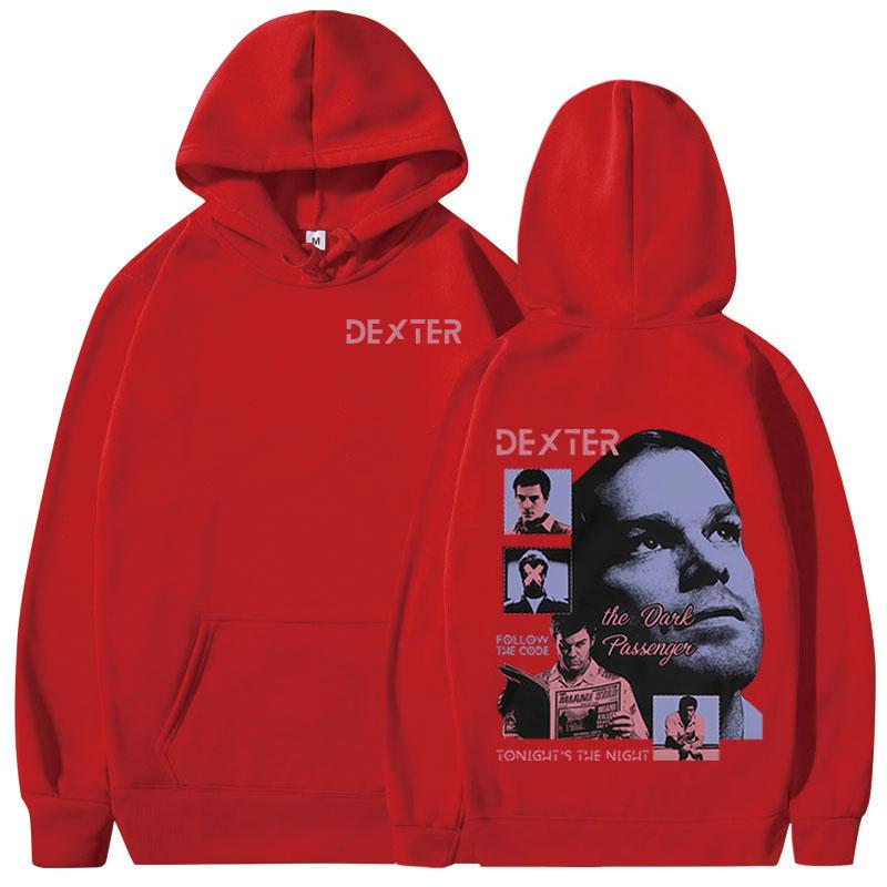 TV Play Dexter Morgan Hoodies Men Women Clothing Keep Warm Fleece Hooded Sweatshirts Fashion Vintage Gothic Oversized Pullovers