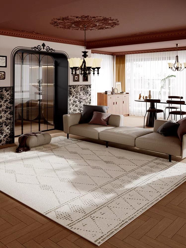 Tappeto da Salotto in Velluto Marocchino Moderno per Camera da Letto, Divano, Tappetino Tavolino da Caffè, Tappeto Antiscivolo per Ingresso, Balcone, Uso Domestico 400mm x 600mm