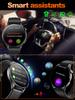 SACOSDING Men Smart Watch 1.56 inch AMOLED HD Screen Led Flashlight BT Calling ECG Health Monitoring Sports Fitness Tracker Women Smartwatch