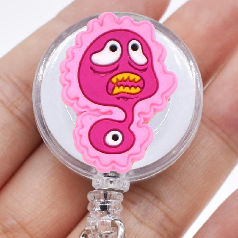 1PCS Hospital Retractable Badge Reel with Belt Clip Cute Nurse Doctor Name Tag Card Holder Accessories Office Supply Clip