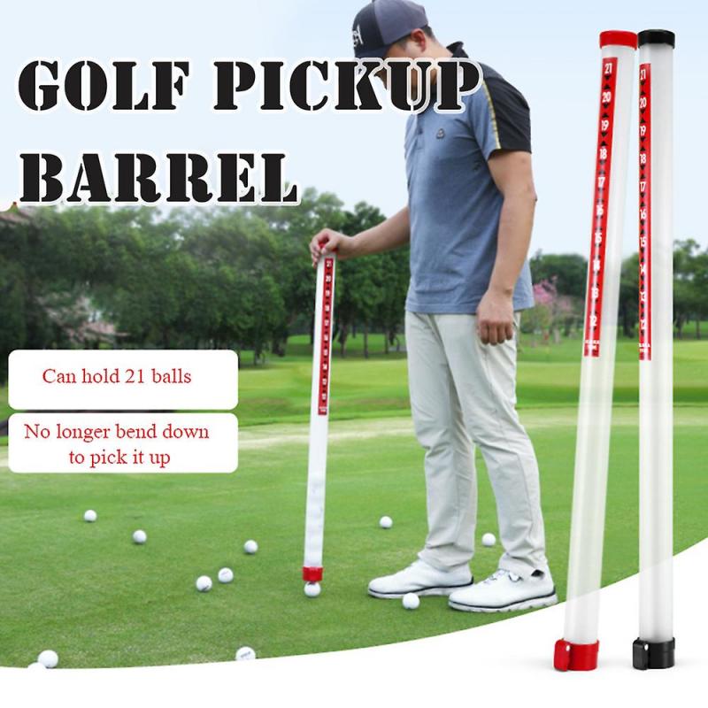 Transparent Tube Golf Ball Collectors, Large Capacity Pickup Tool Device, fDurable Golf Ball Pick-up Tube, or Men Women