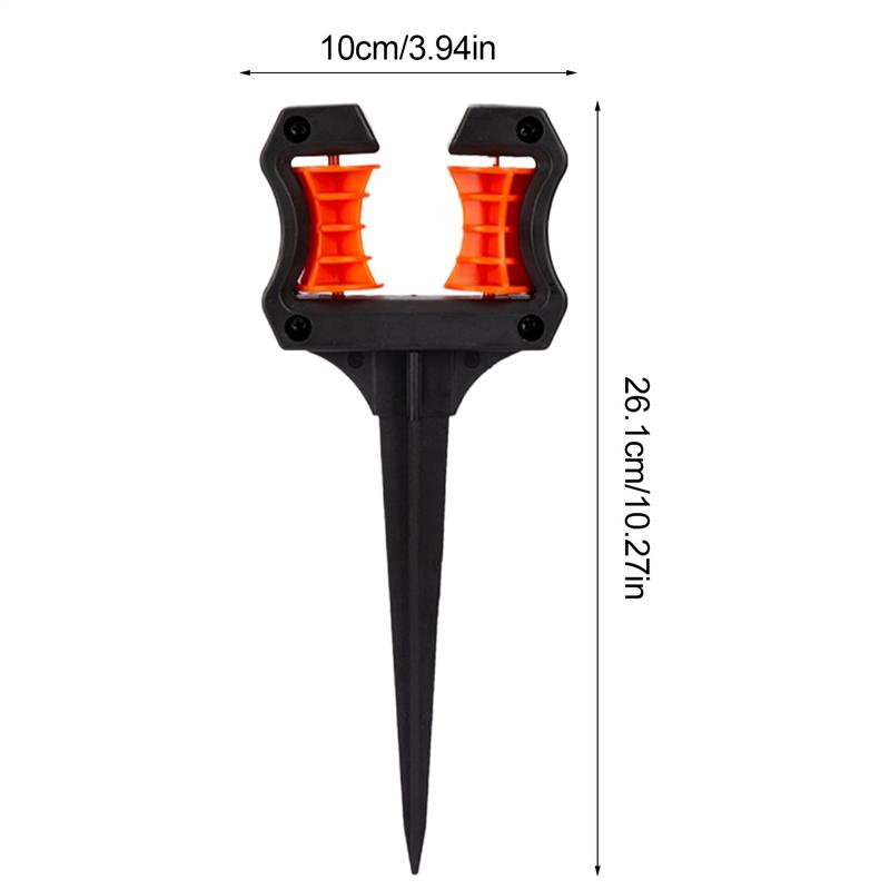 1pcs Garden Hose Nail Top Roller Soft Water Pipe Positioning Pointed Lawn Hose Spike Holder Garden Hose Nail Bracket