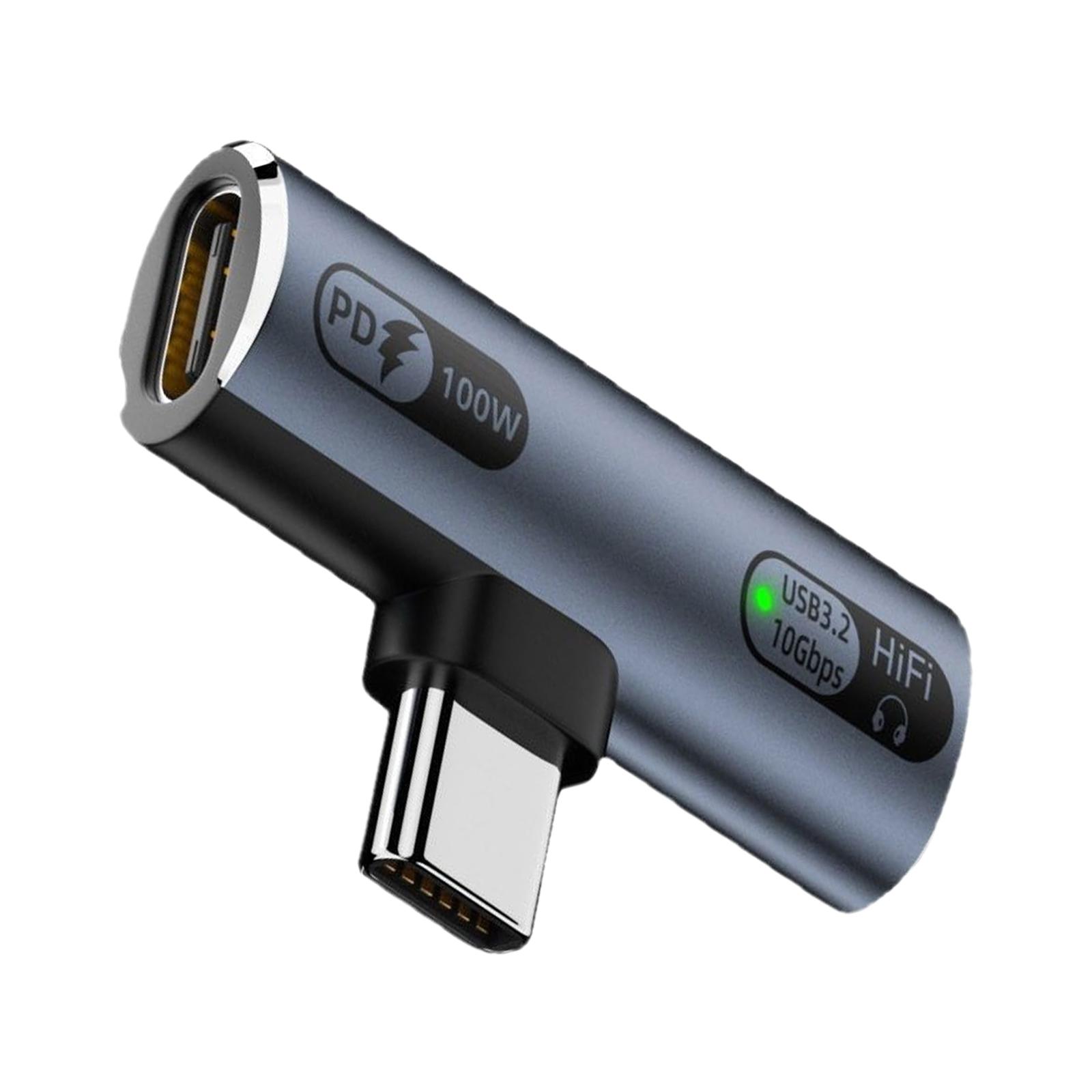 

Аудиоадаптер и адаптер для зарядки USB C Адаптер Type C Aux Адаптер USB C к USB C для наушников и зарядки Поддержка PD100w серый