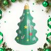 Christmas Inflatable Decoration Blow-up Xmas Tree Glove Decoration Reusable Inflatable Hanging Christmas Ball for Outdoor Indoor Festive Decor