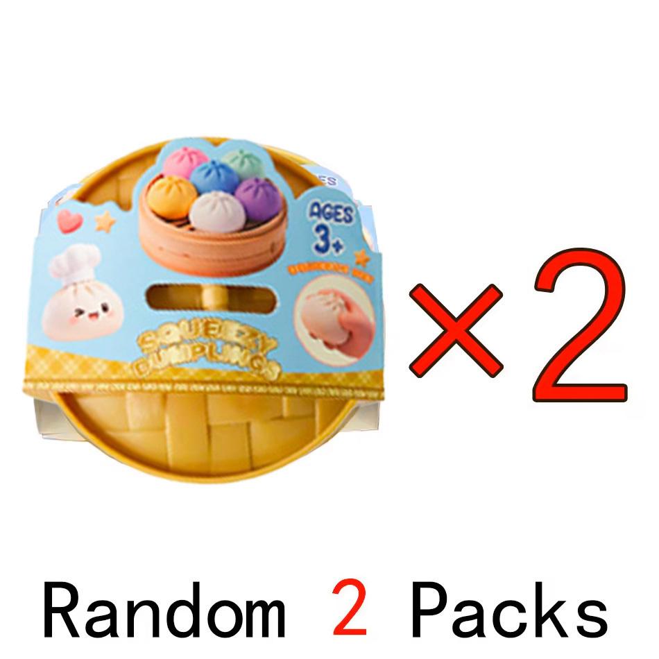 - Glitter Dumpling Squishy with Box Dumplings Sensory Squeeze Toy for Stress Relief Fans Gift
