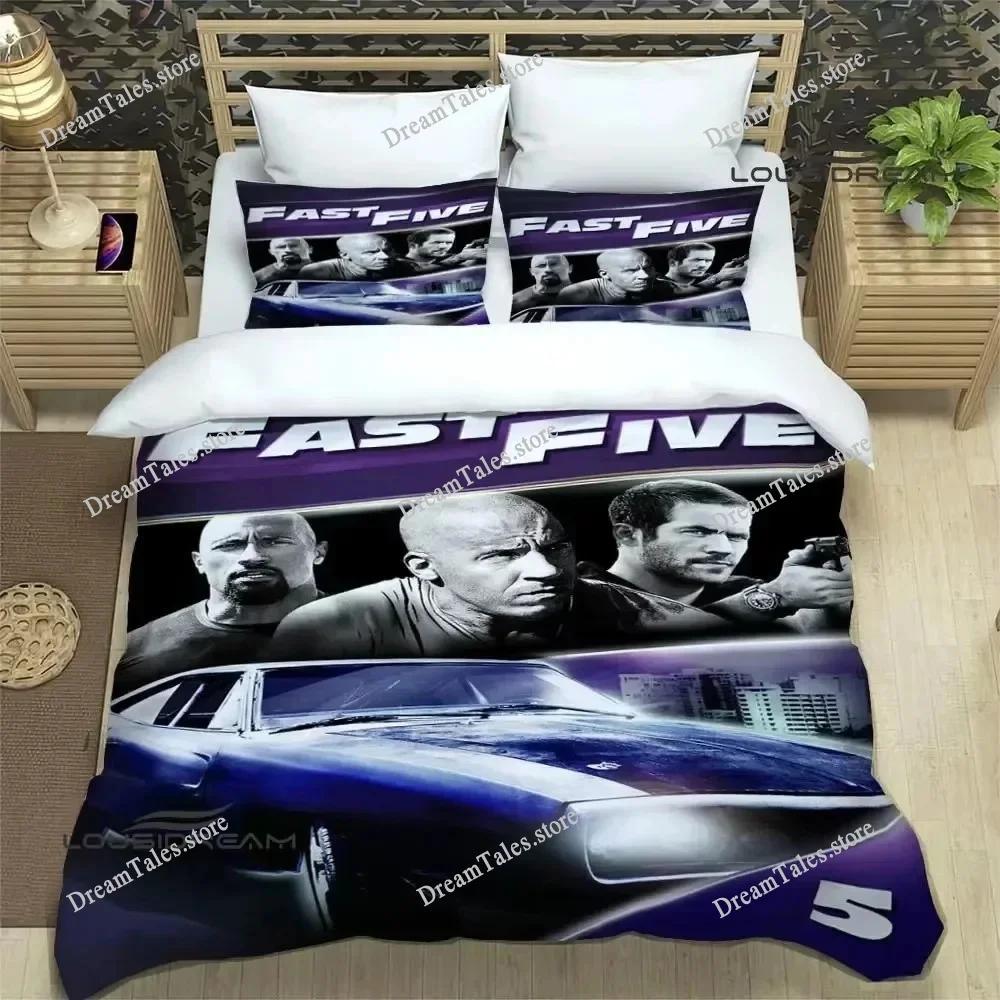 3D Print Fast & Furious Bedding Set Boys Girls Twin Queen King Size Duvet Cover Pillowcase Bed Boys Adult Home Textileextile369
