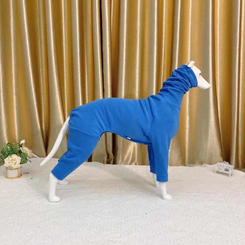 

Winter Dog Coats Greyhound Clothes Winter Thickened Whippet Bellington Cotton-padded Jacket Large Dog Four Legs Coats Supplies XS темно-синий