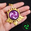 Anime Genshin Impact God"s Eye Paimon Diluc Metal Keychain  Bag Pendant Gift