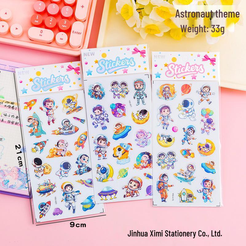 3D Cartoon Laser Bubble Foam Stickers for Kids - Fun Decorative Phone Decals