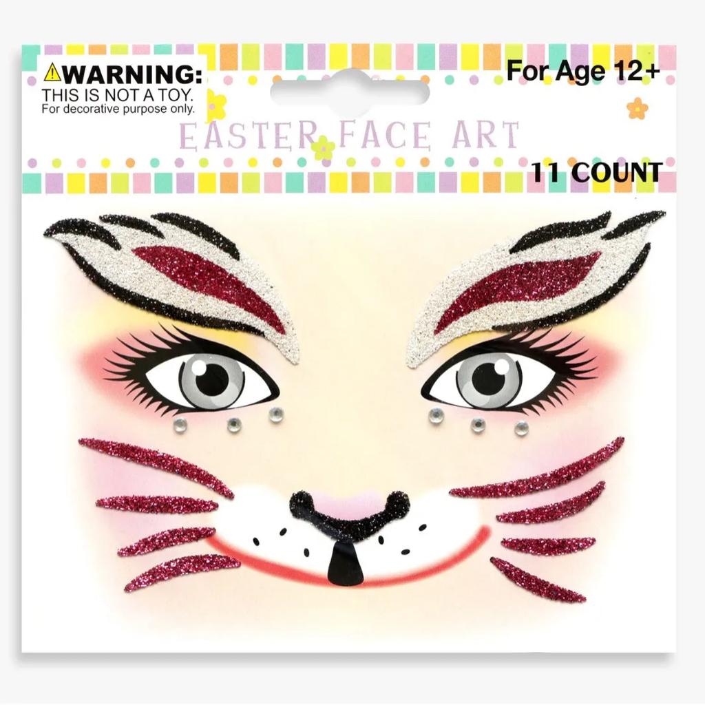 Halloween Christmas Diamond Animal Face Stickers Festival Party Stage Makeup Role Play Sparkling Diamond Mask Stickers