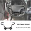 Carbon Fiber Steering Wheel Decoration Cover Trim For Chevrolet Colorado 2014+