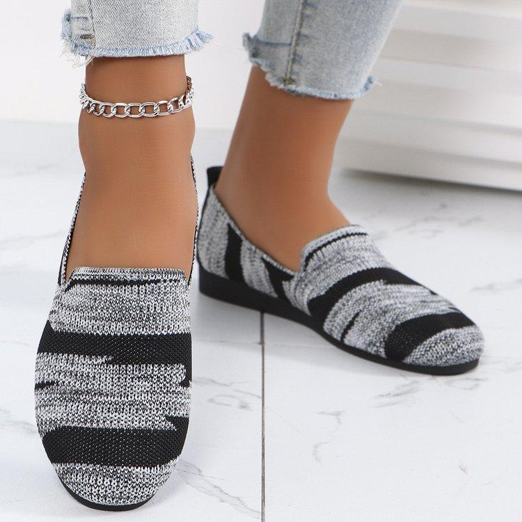 Casual large-size mesh breathable women's shoes autumn new women's comfortable soft-soled single shoes women