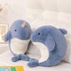 Cartoon Curved Sleep Whale Doll Seal Shark Plush Doll Aquarium Simulation Narwhal