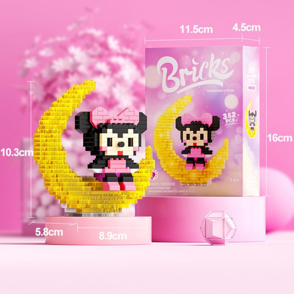 Illuminated Astronaut Astronaut Cartoon Doll Building Block Series Assembled Children's Toy Gift