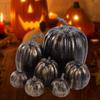 7 Pcs Assorted Artificial Pumpkins Decoration Autumn Halloween Decorative Pumpkin for Display Garden