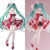 Anime New Hatsune Miku Figure Mini Character Ornaments Kawai Pink Green Hatsune Table Decoration for Home Adult Toy Kid Birthday